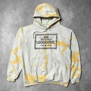 Parks Project Men's Yellow and Cream Hoodie